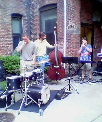 Photo of the Harry Miller Trio at Essex Phoenix Mill Barbeque